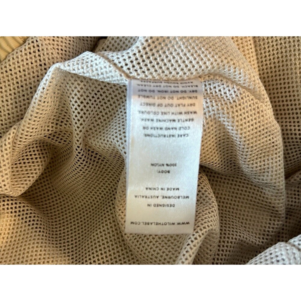Wilo The Label Parachute Pant Clay Beige Nylon Mesh Lined Joggers Women’s XS NWT - Picture 7 of 9